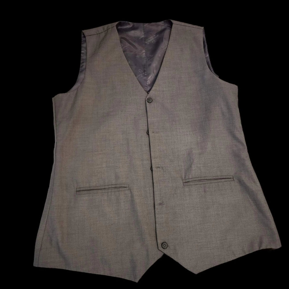Large Gray Vest by Elegance International
